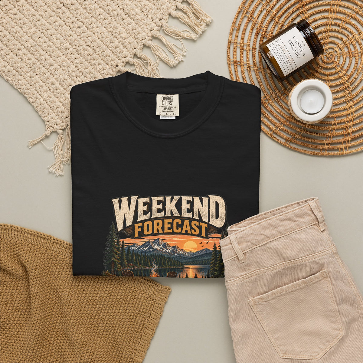 Weekend Forecast: Disappearing into the Woods T-Shirt | Retro Outdoor Tee