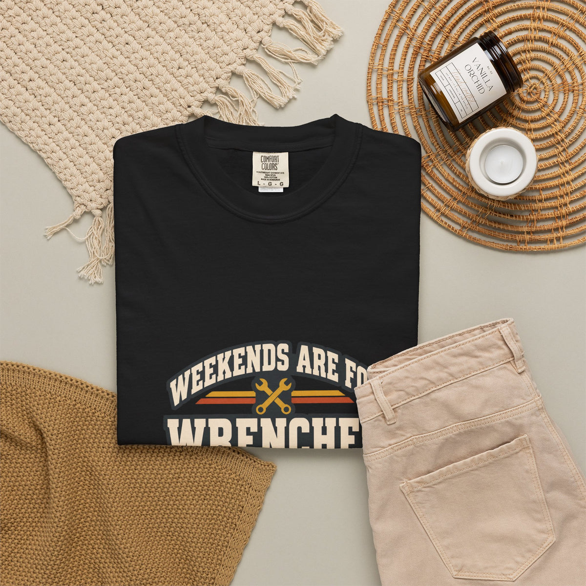 WEEKENDS ARE FOR WRENCHES T-Shirt | Retro Workshop Tee