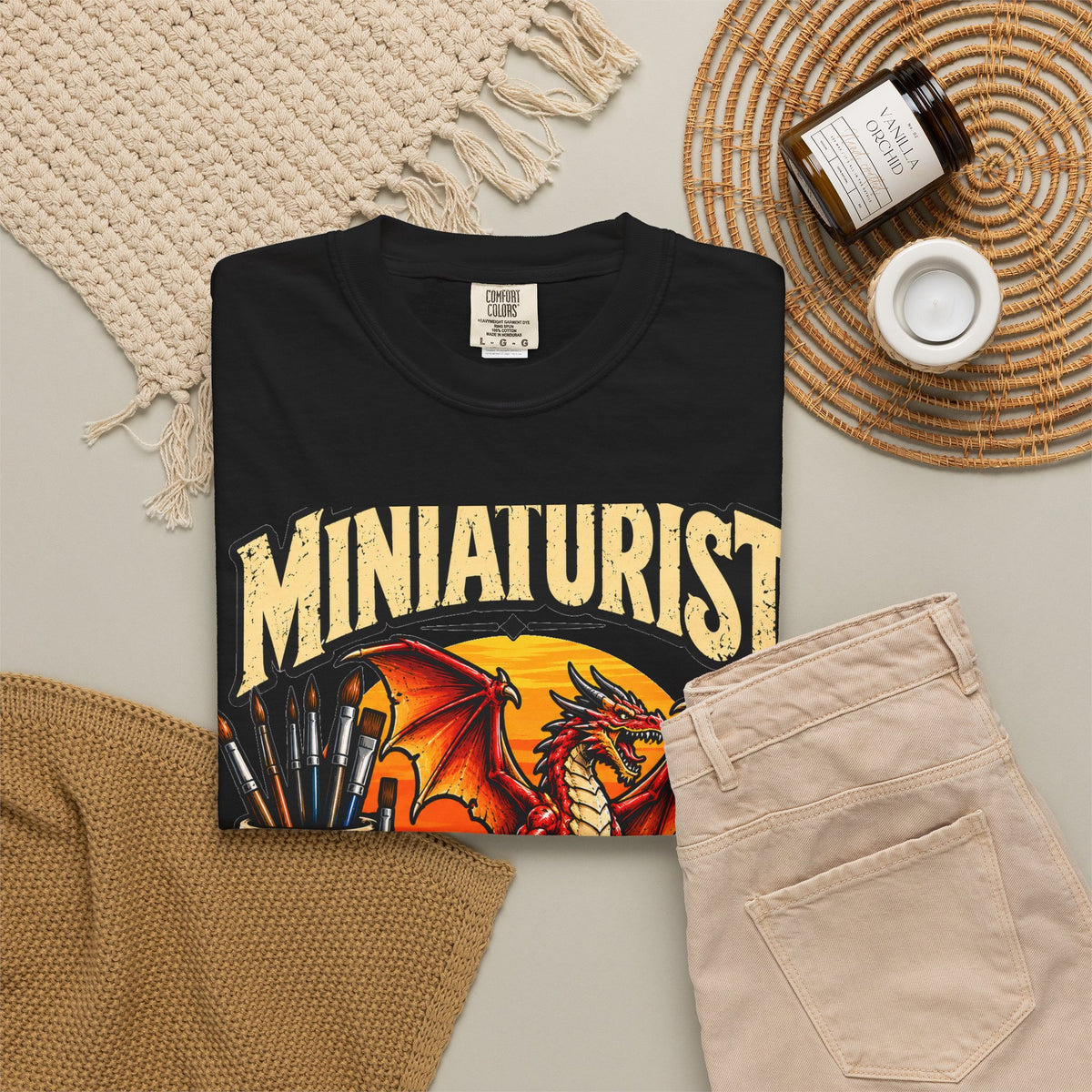 Miniaturist Dragon T-Shirt | Miniature Painting Hobby Tee