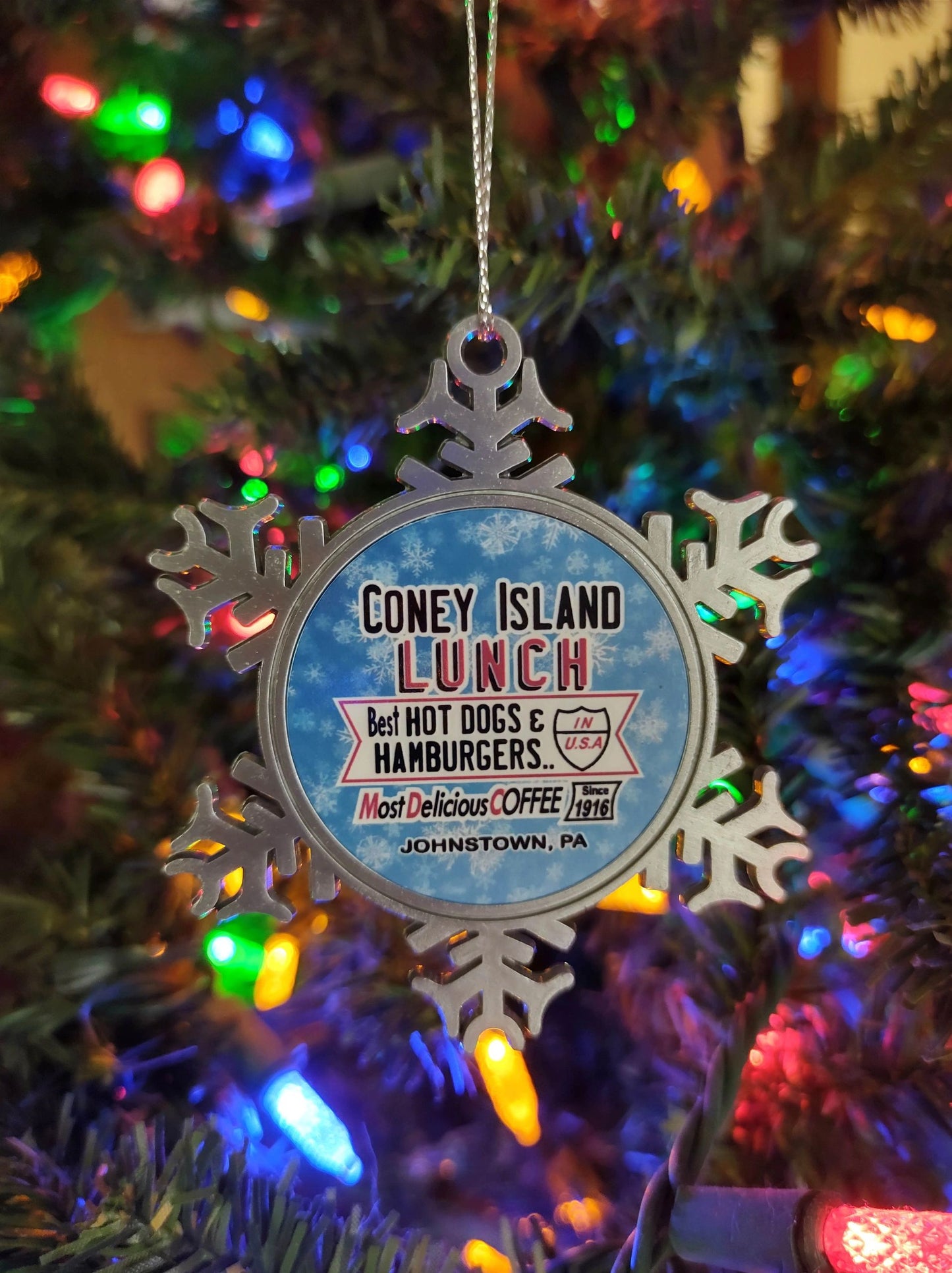 Coney Island Johnstown Christmas Ornament Metal – alternate product view