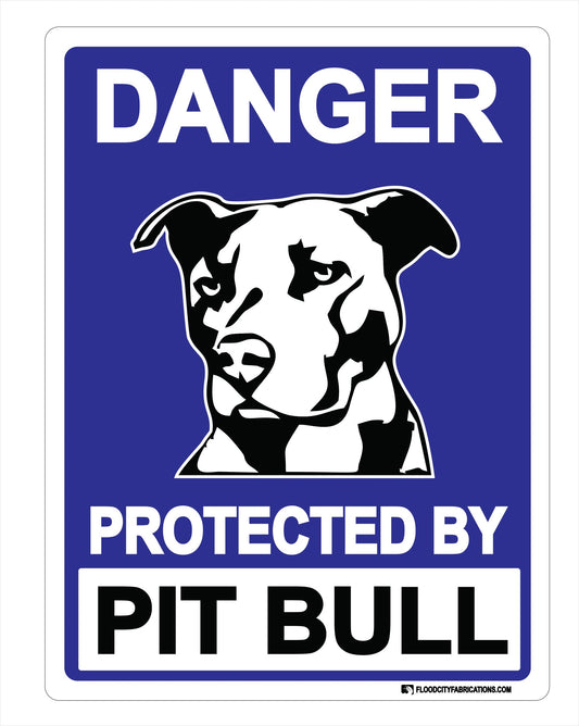 Protected By Pit Bull Sign Danger Beware of Dog – alternate product view