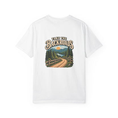 Take the Backroads T-Shirt | Retro Mountain Road Outdoor Tee