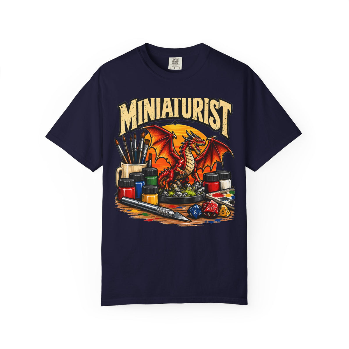 Miniaturist Dragon T-Shirt | Miniature Painting Hobby Tee