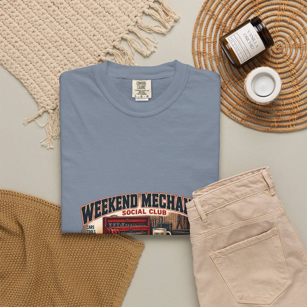 Weekend Mechanic Social Club T-Shirt | Retro Garage Workshop Tee