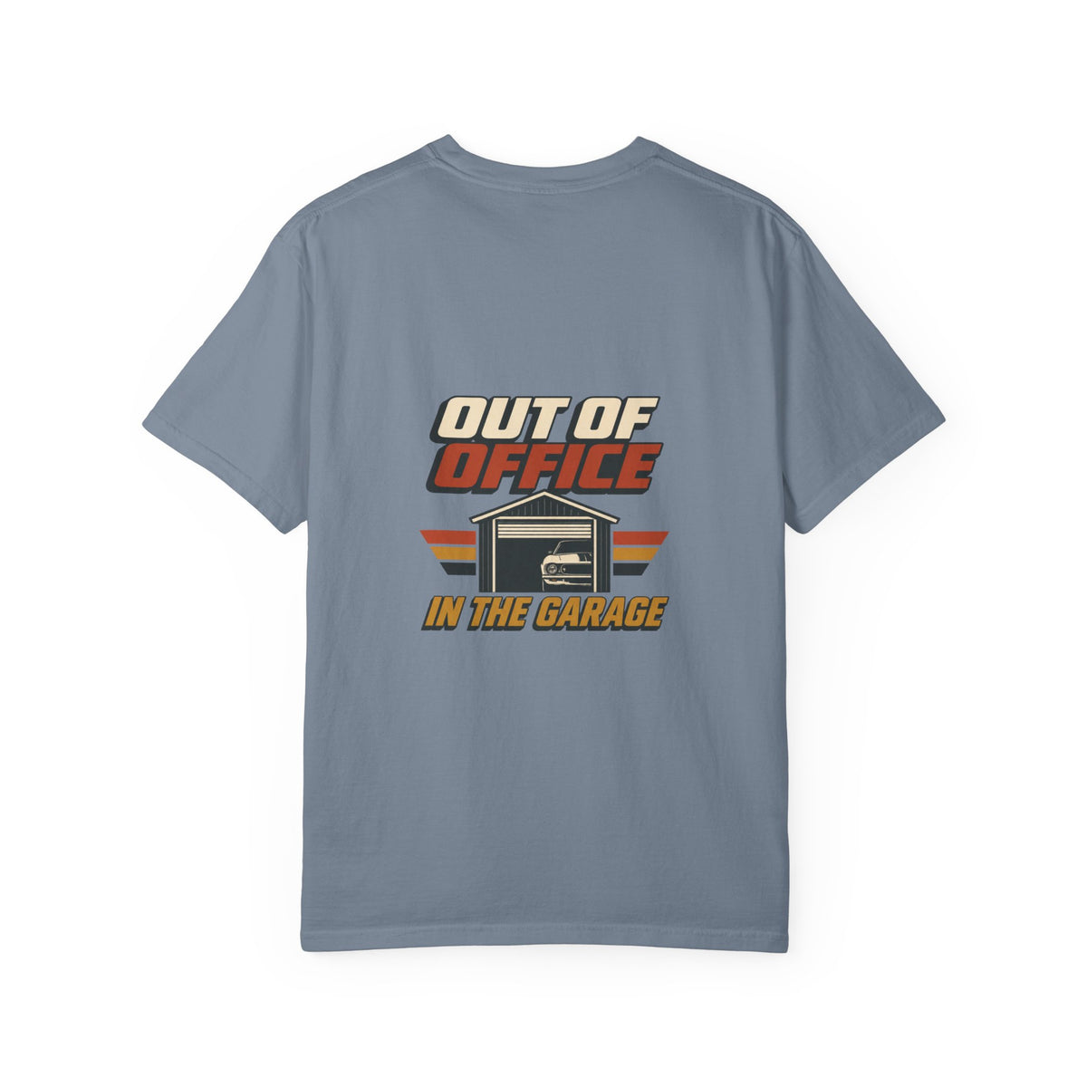 Out of Office In the Garage T-Shirt | Retro Garage Car Tee