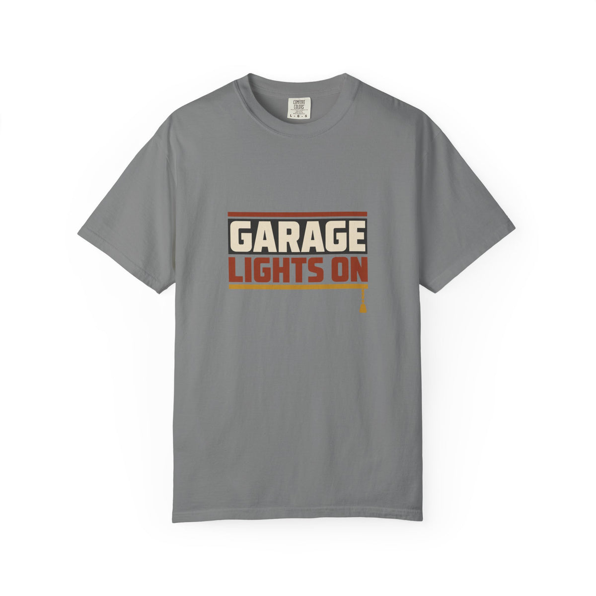 GARAGE LIGHTS ON T-Shirt | Retro Workshop Tee