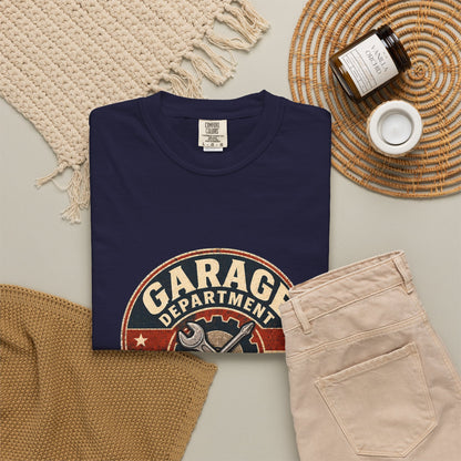 Garage Department T-Shirt | Retro Maintenance Division Workshop Tee