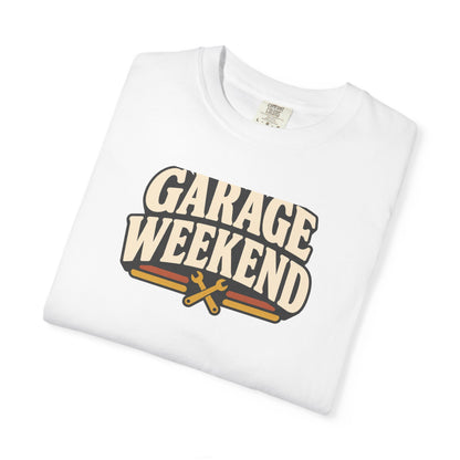 Garage Weekend T-Shirt | Retro Garage Workwear Tee