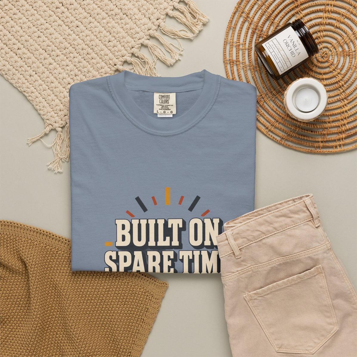 BUILT ON SPARE TIME T-Shirt | Retro Workshop Tee