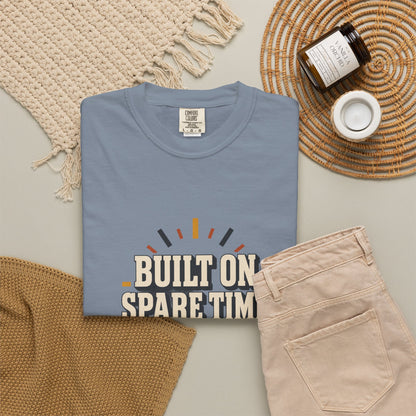 BUILT ON SPARE TIME T-Shirt | Retro Workshop Tee