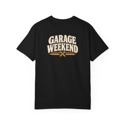 Garage Weekend T-Shirt | Retro Garage Workwear Tee