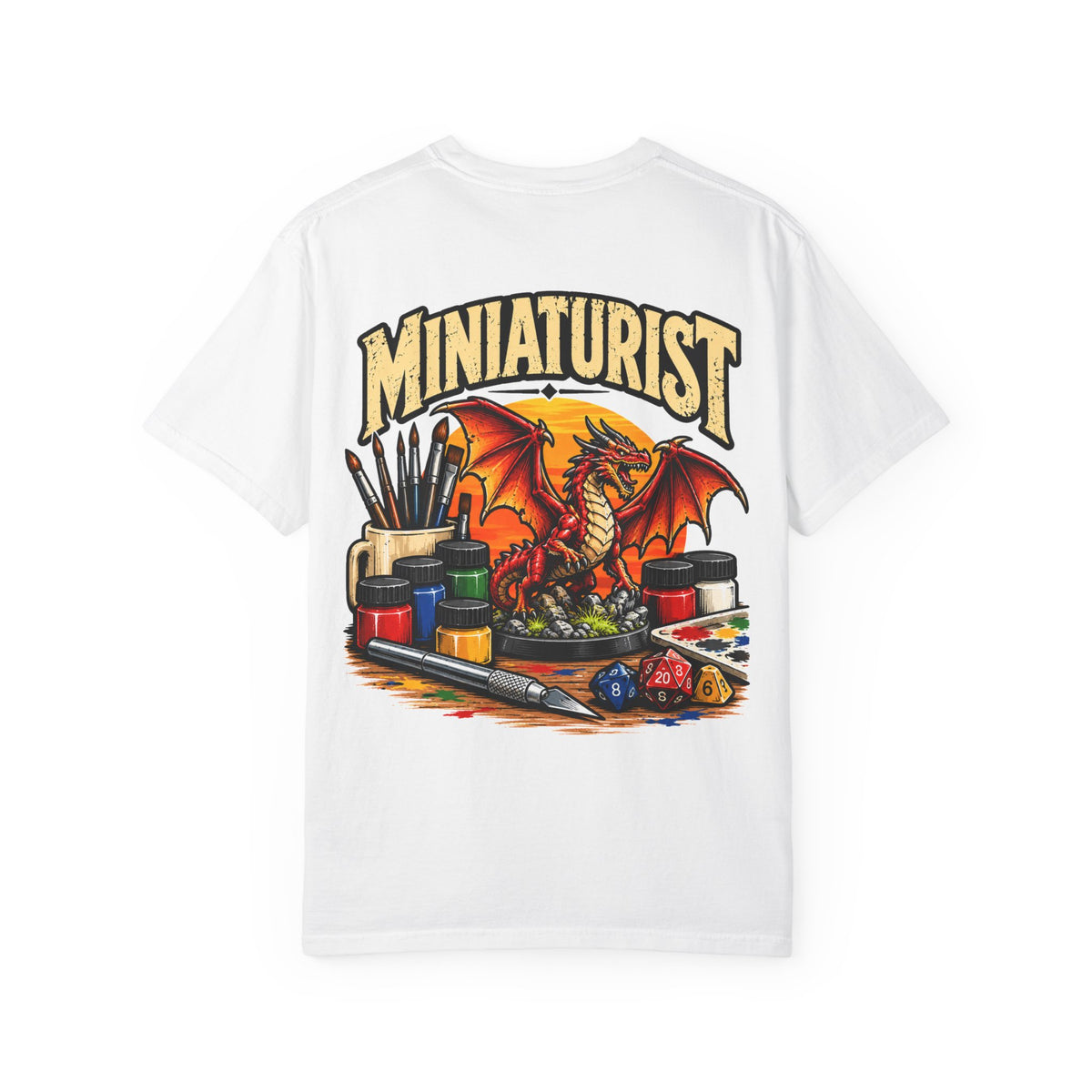 Miniaturist Dragon T-Shirt | Miniature Painting Hobby Tee