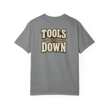 Tools Down T-Shirt | Retro Garage Workwear Tee