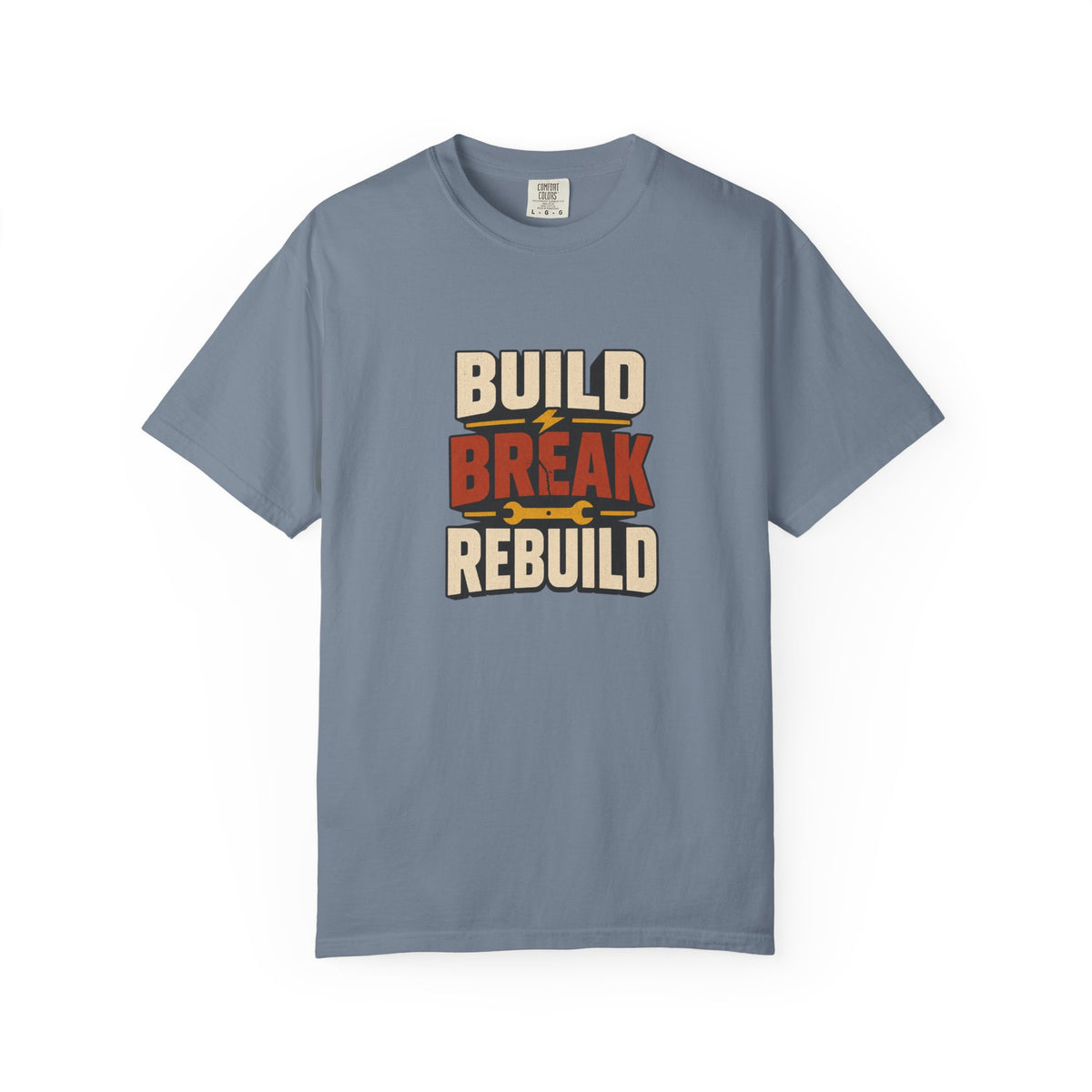 BUILD BREAK REBUILD T-Shirt | Retro Workshop Tee