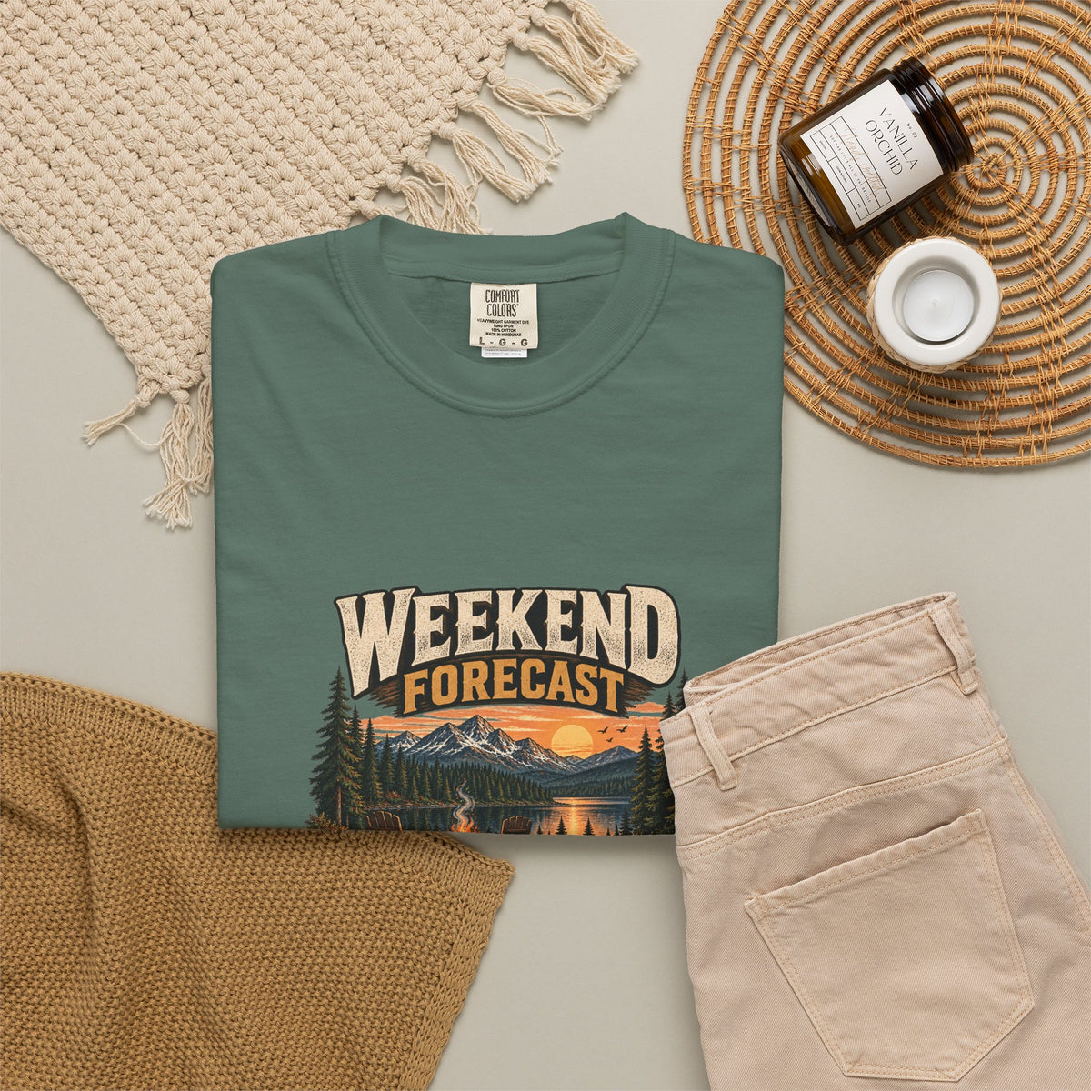 Weekend Forecast: Disappearing into the Woods T-Shirt | Retro Outdoor Tee