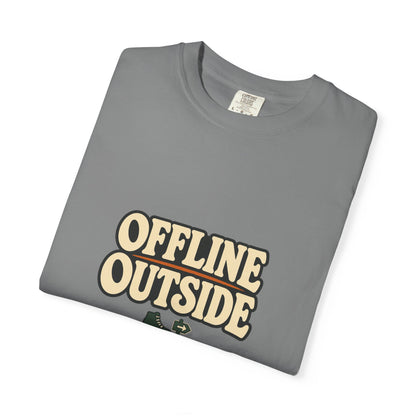 Offline Outside T-Shirt | Retro Outdoor Adventure Tee