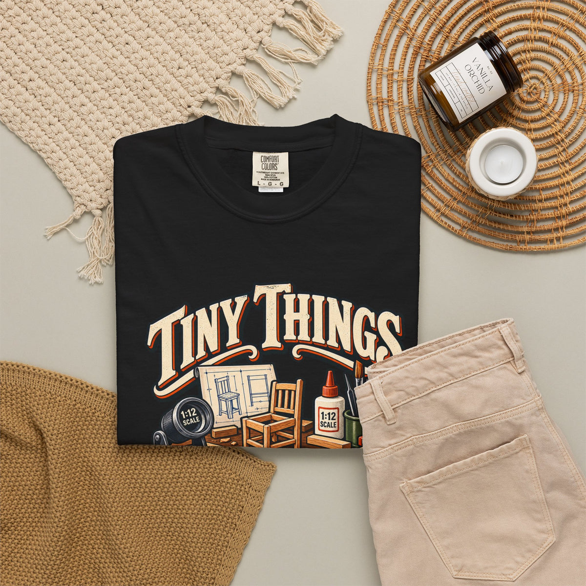 Tiny Things Take Time T-Shirt | 1:12 Scale Miniaturist Tee