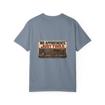 No Appointments Just Tools T-Shirt | Retro Garage Workshop Tee