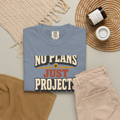 No Plans Just Projects T-Shirt | Retro Workshop Tee