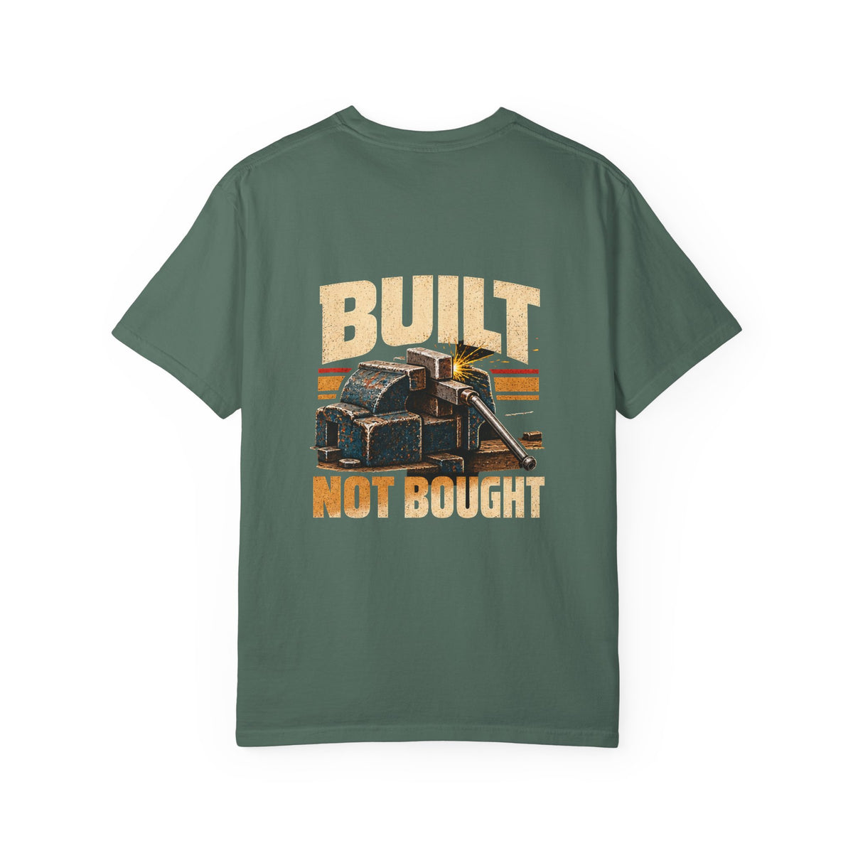Built Not Bought T-Shirt | Retro Garage Workshop Tee