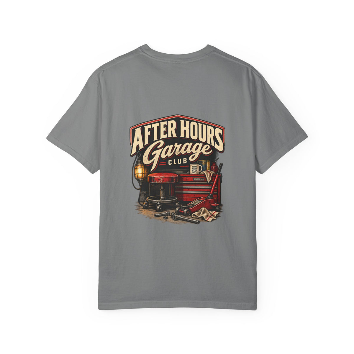 After Hours Garage Club T-Shirt | Retro Mechanic Workshop Tee