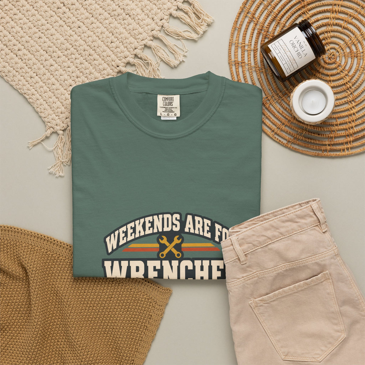 WEEKENDS ARE FOR WRENCHES T-Shirt | Retro Workshop Tee
