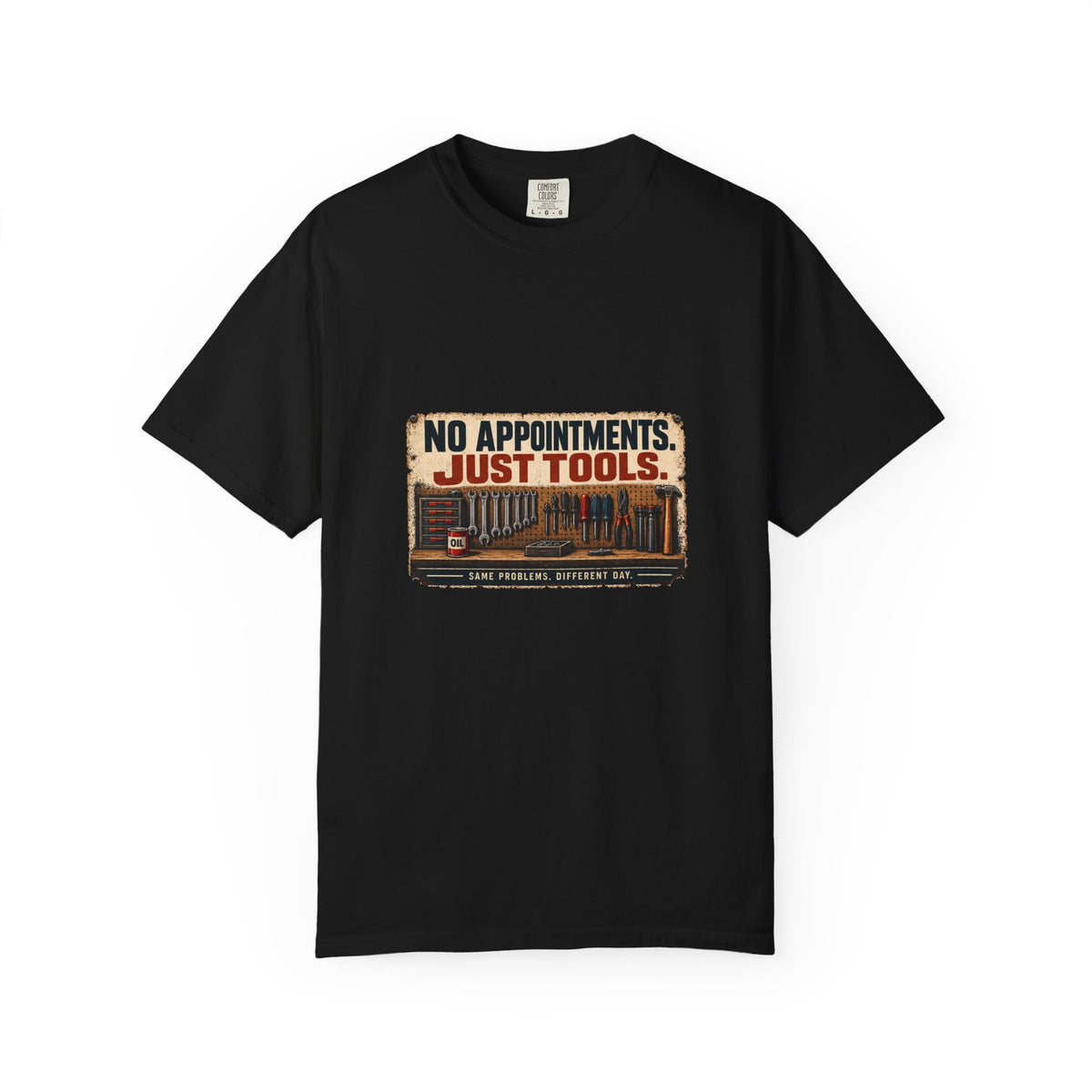 No Appointments Just Tools T-Shirt | Retro Garage Workshop Tee