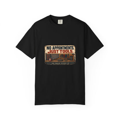 No Appointments Just Tools T-Shirt | Retro Garage Workshop Tee