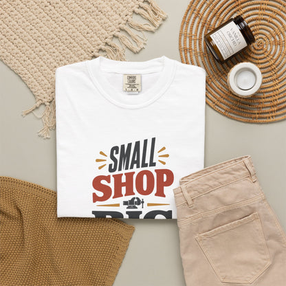 SMALL SHOP BIG IDEAS T-Shirt | Retro Workshop Tee