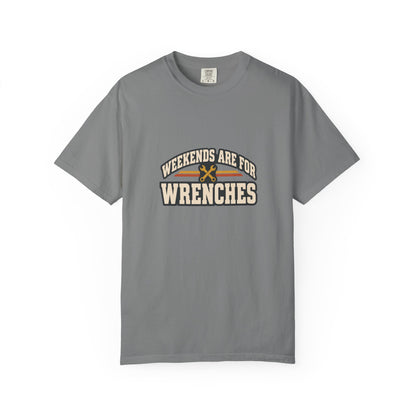 WEEKENDS ARE FOR WRENCHES T-Shirt | Retro Workshop Tee