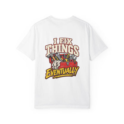 I Fix Things Eventually T-Shirt | Funny Vintage Toolbox Tee