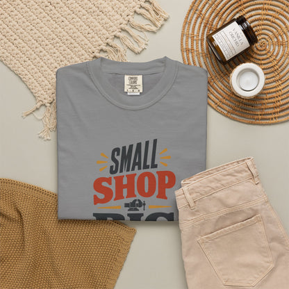 SMALL SHOP BIG IDEAS T-Shirt | Retro Workshop Tee