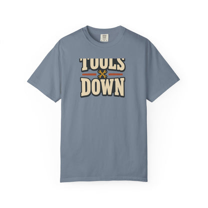 Tools Down T-Shirt | Retro Garage Workwear Tee
