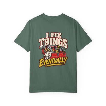I Fix Things Eventually T-Shirt | Funny Vintage Toolbox Tee