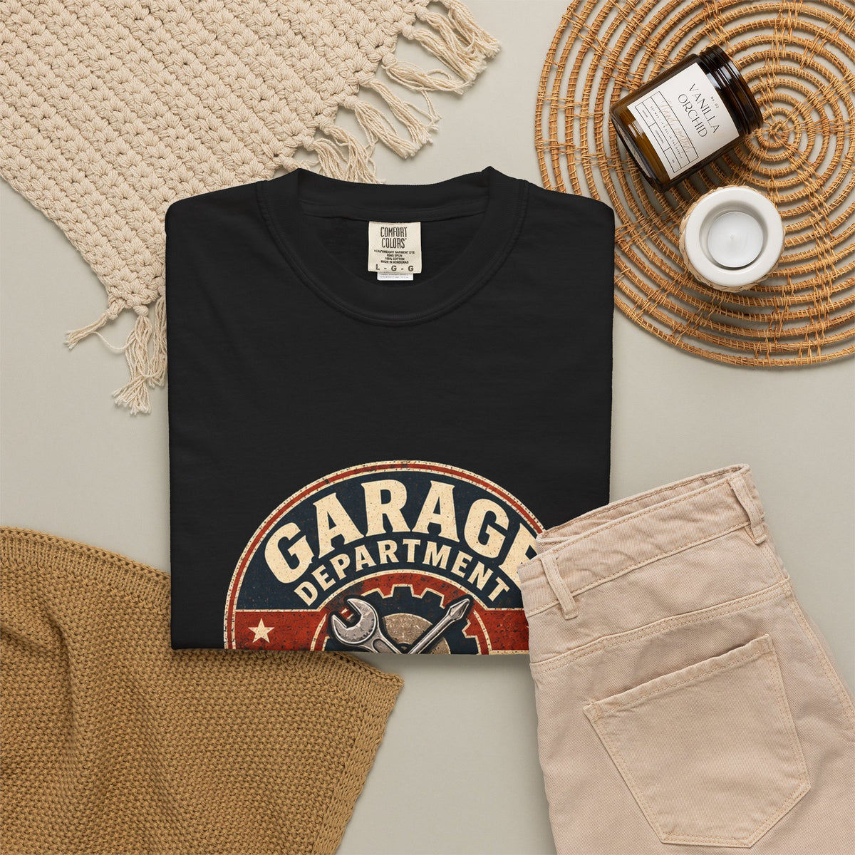 Garage Department T-Shirt | Retro Maintenance Division Workshop Tee