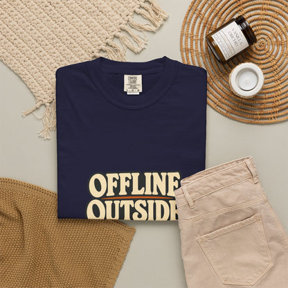 Offline Outside T-Shirt | Retro Outdoor Adventure Tee