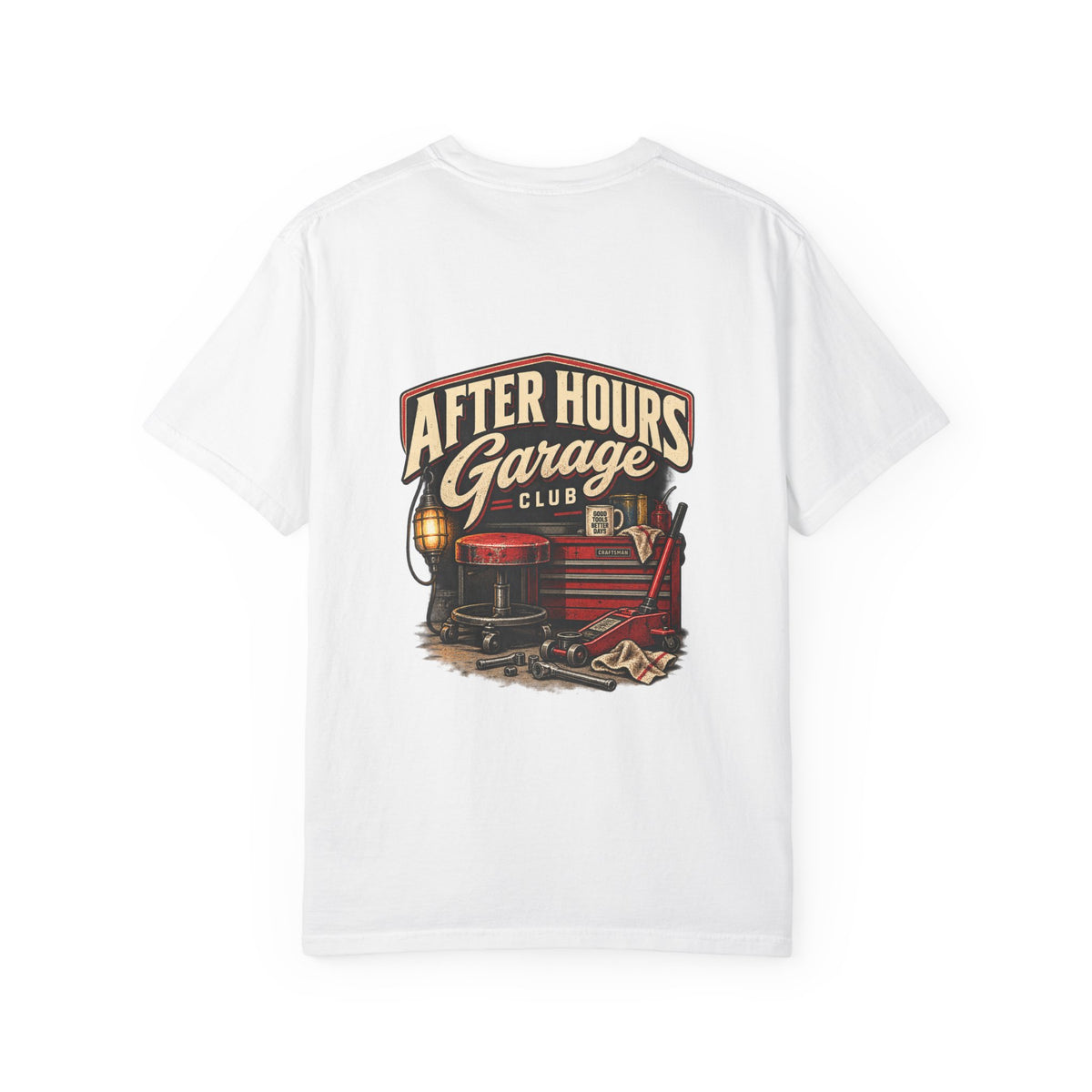 After Hours Garage Club T-Shirt | Retro Mechanic Workshop Tee