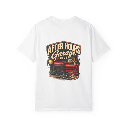 After Hours Garage Club T-Shirt | Retro Mechanic Workshop Tee