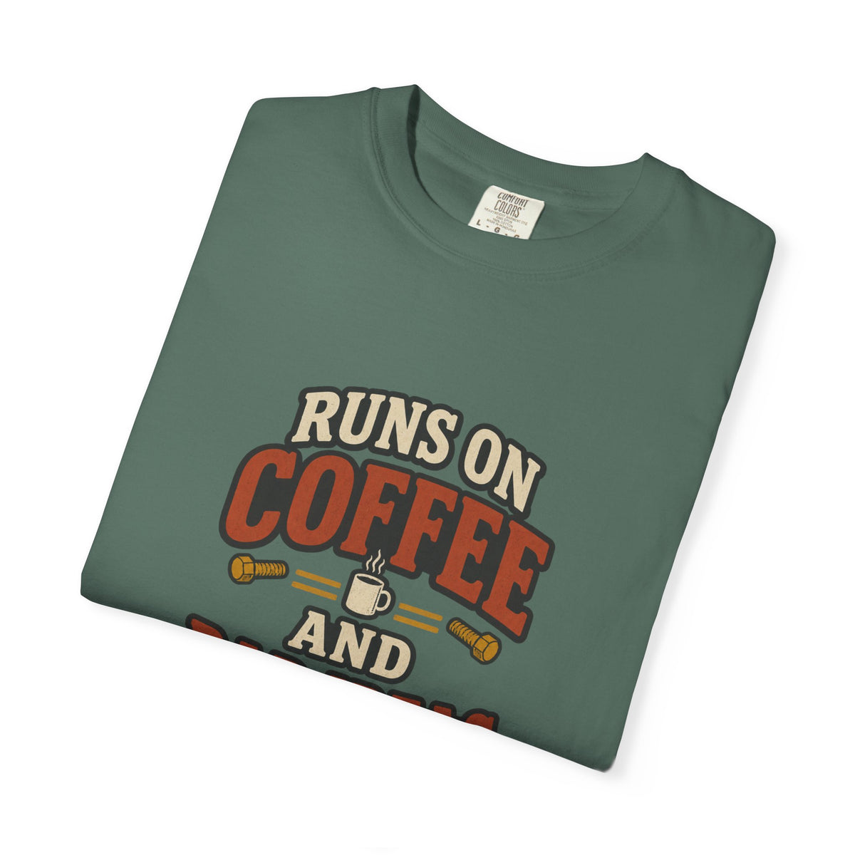 Runs on Coffee and Bad Ideas T-Shirt | Retro Garage Tee