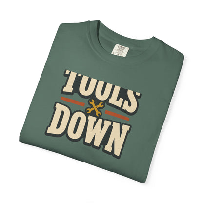 Tools Down T-Shirt | Retro Garage Workwear Tee