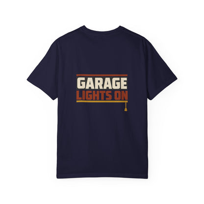 GARAGE LIGHTS ON T-Shirt | Retro Workshop Tee