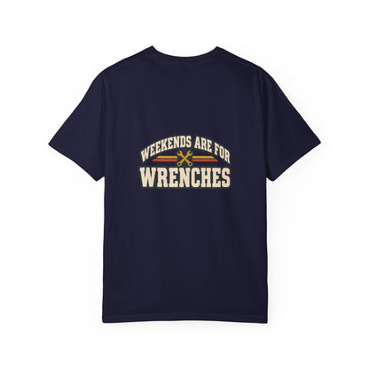 WEEKENDS ARE FOR WRENCHES T-Shirt | Retro Workshop Tee