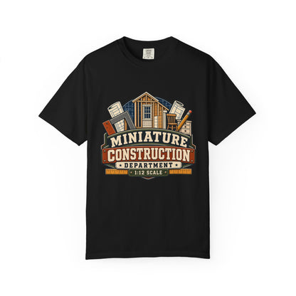 Vintage 1:12 scale construction department graphic tee for miniaturists