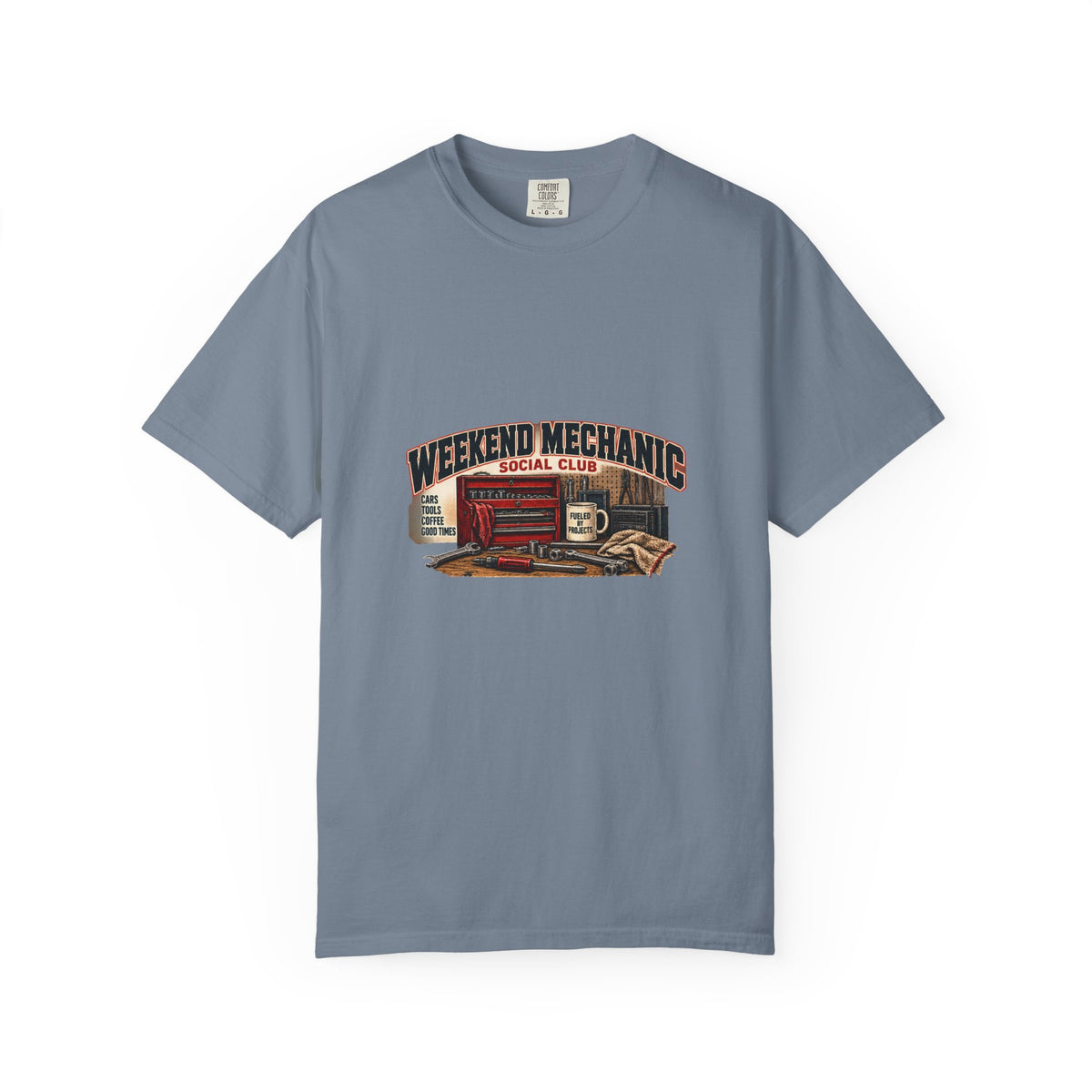 Weekend Mechanic Social Club T-Shirt | Retro Garage Workshop Tee