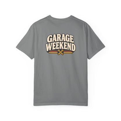 Garage Weekend T-Shirt | Retro Garage Workwear Tee