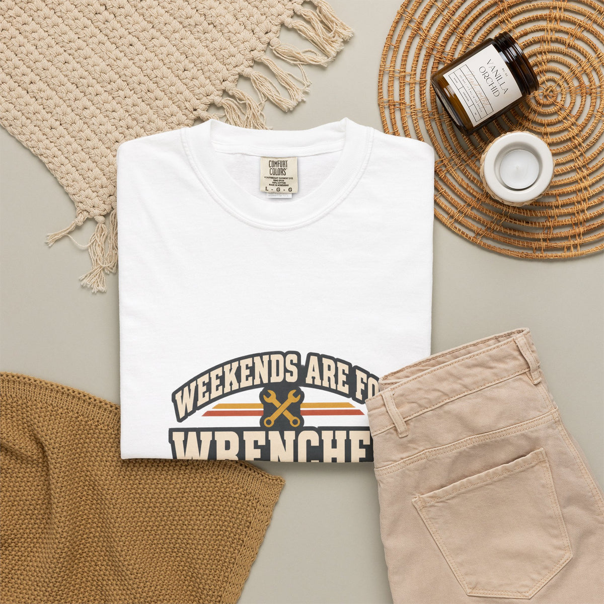 WEEKENDS ARE FOR WRENCHES T-Shirt | Retro Workshop Tee