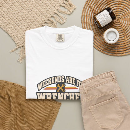WEEKENDS ARE FOR WRENCHES T-Shirt | Retro Workshop Tee