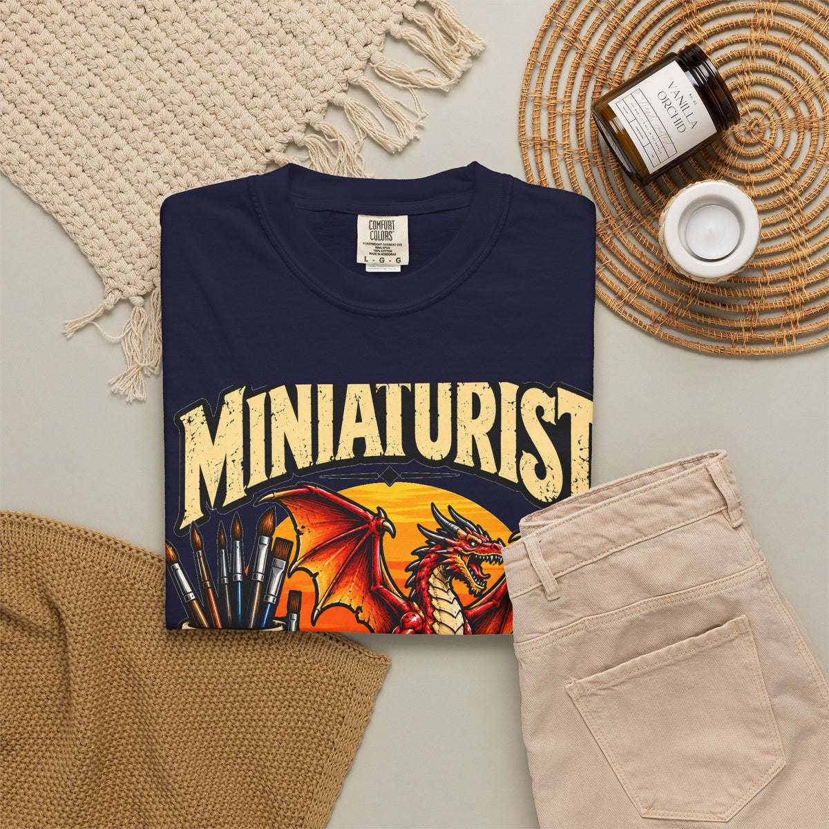 Miniaturist Dragon T-Shirt | Miniature Painting Hobby Tee