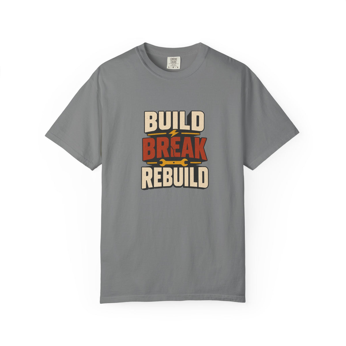 BUILD BREAK REBUILD T-Shirt | Retro Workshop Tee