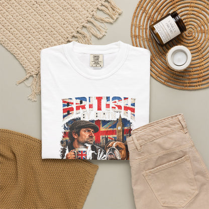 British By Birth Sarcastic By Choice T-Shirt | Vintage British Humor Tee